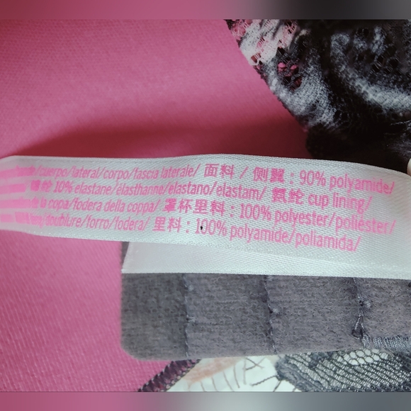 Victoria's Secret PINK Eyelash Lace Date Push Up Bralette, Sz S - Picture 13 of 15